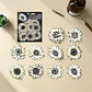 Stickers - Flores Blancas con Bordes Dorados - Miniatura 6