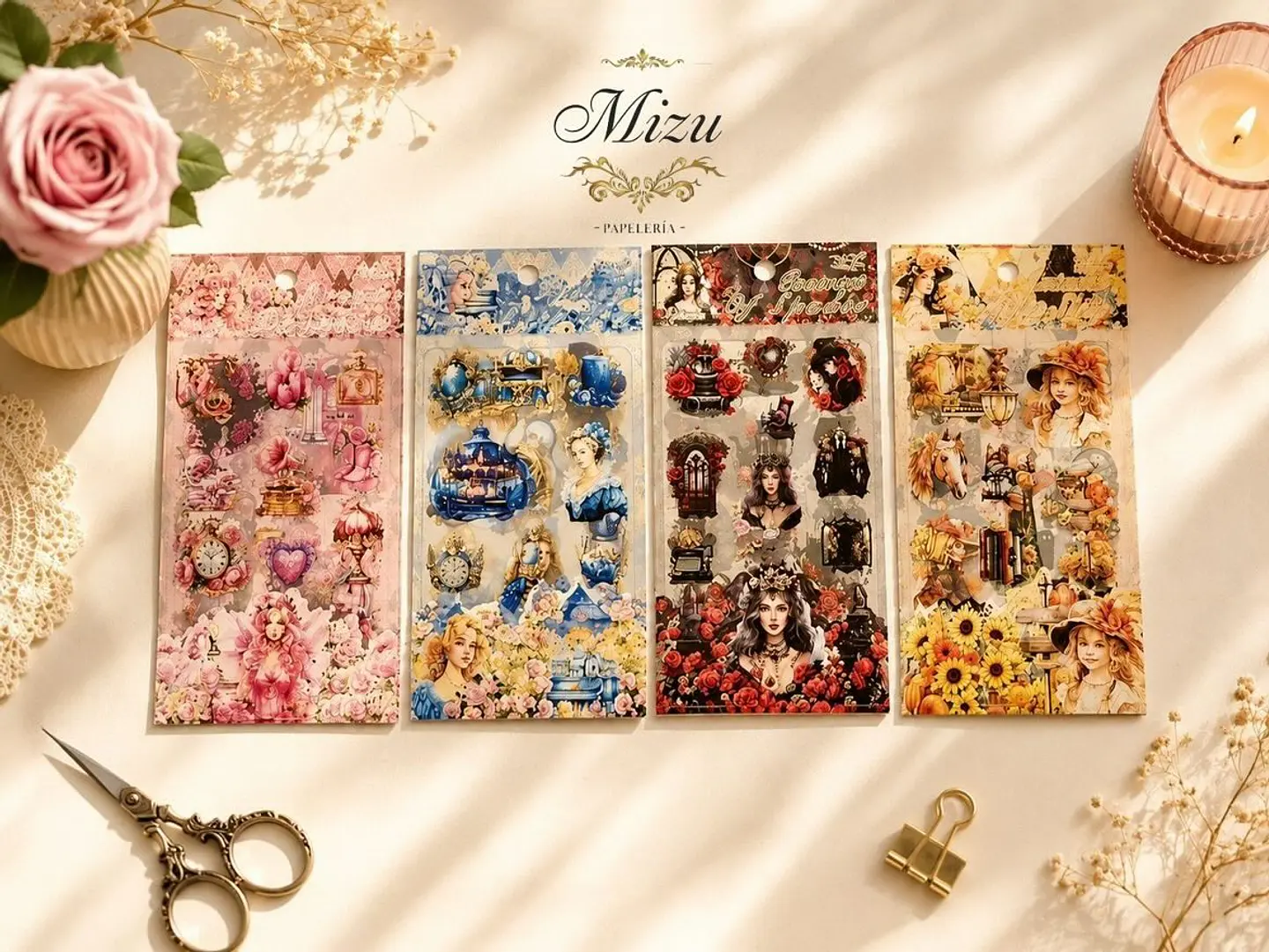 Stickers - Damas Vintage Fantasía 1