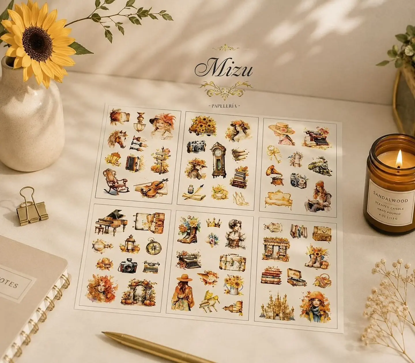 Stickers - Damas Vintage Fantasía 5