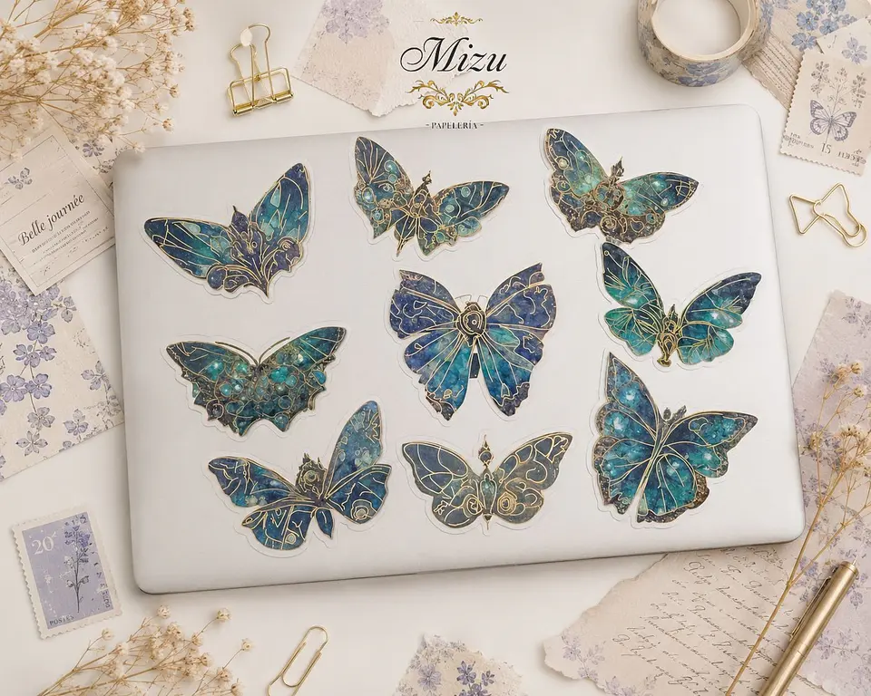 Stickers - Mariposas Holográficas  4