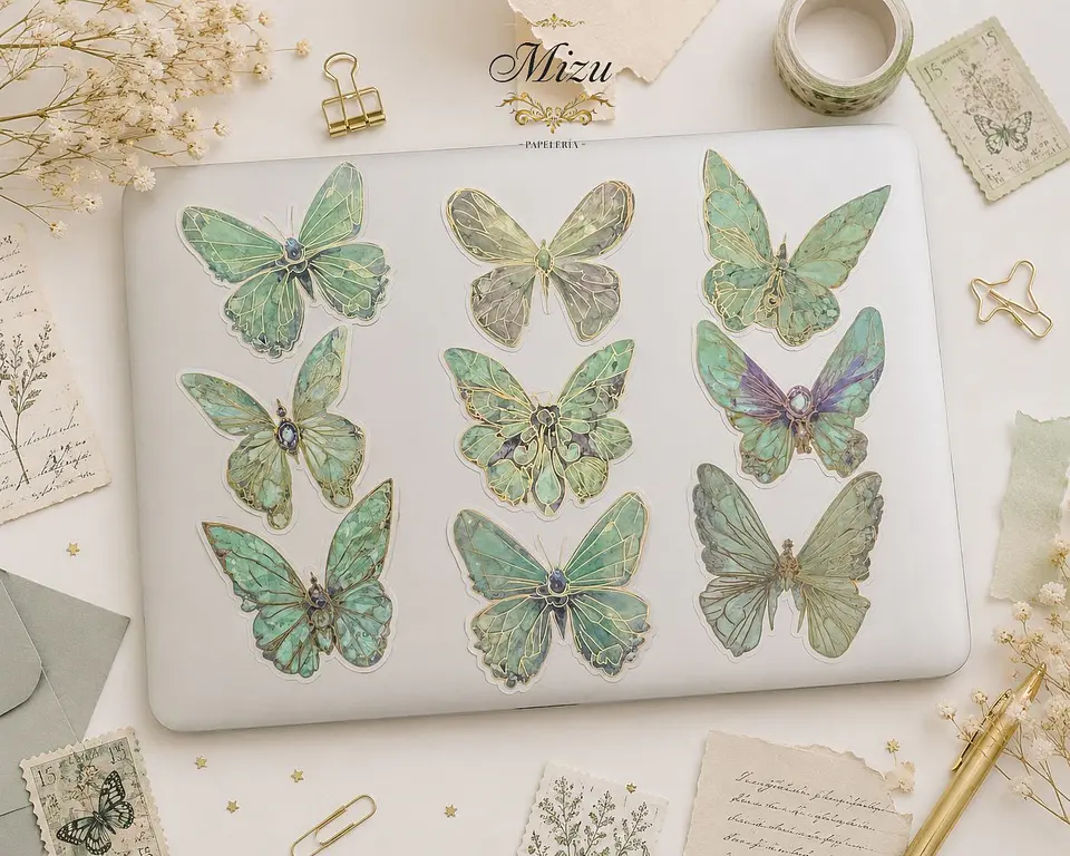 Stickers - Mariposas Holográficas  3