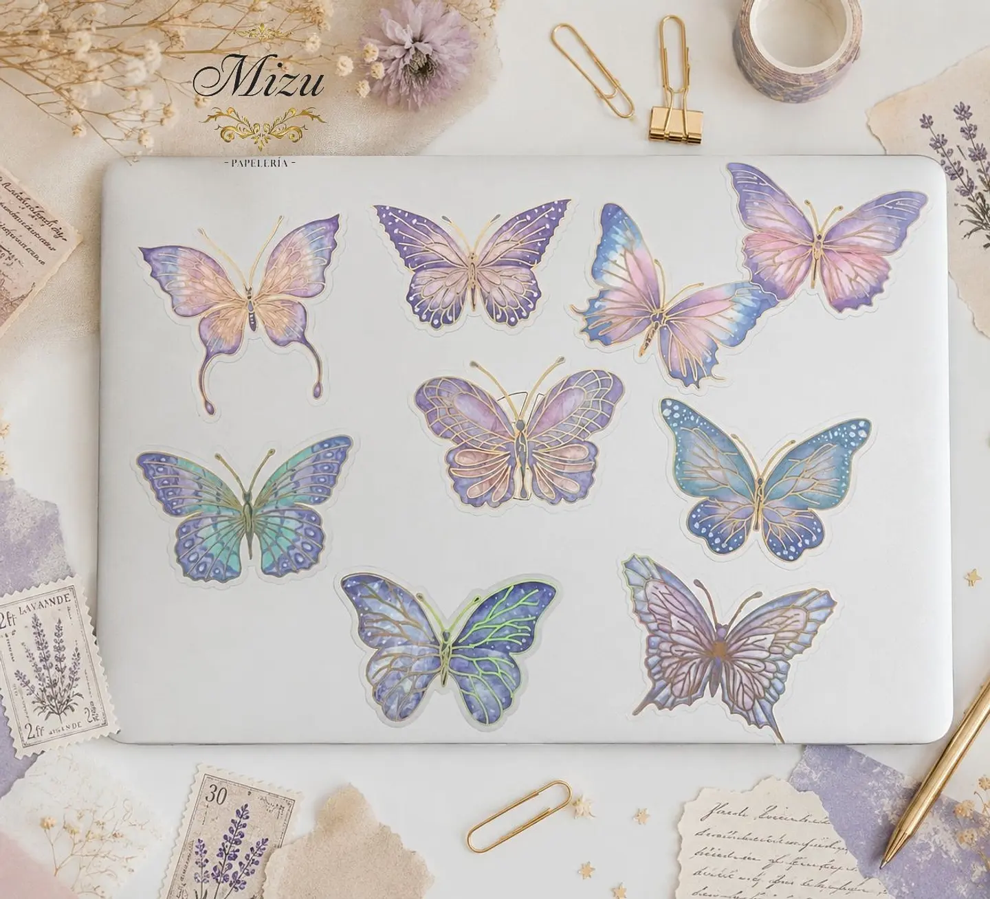 Stickers - Mariposas Holográficas  2