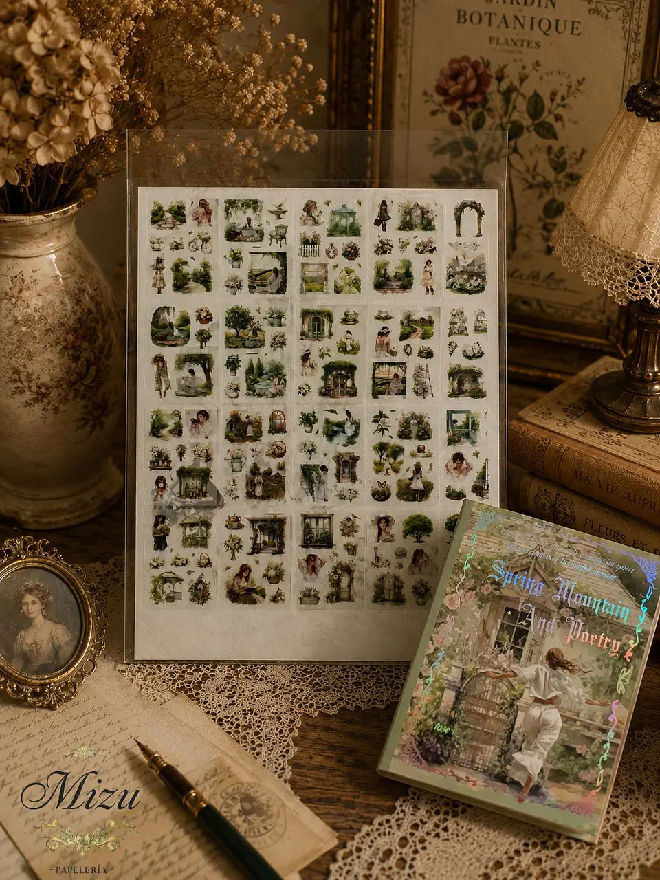 Libro de Stickers - Estética Vintage & Naturaleza 2
