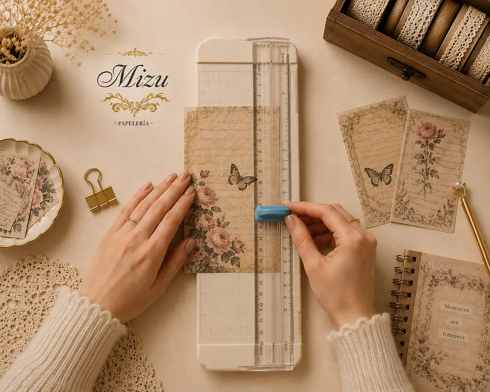 Accesorio - Mini Guillotina Cortadora de Papel Portátil 1