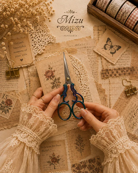 Accesorio - Tijeras Pequeñas de Acero Vintage