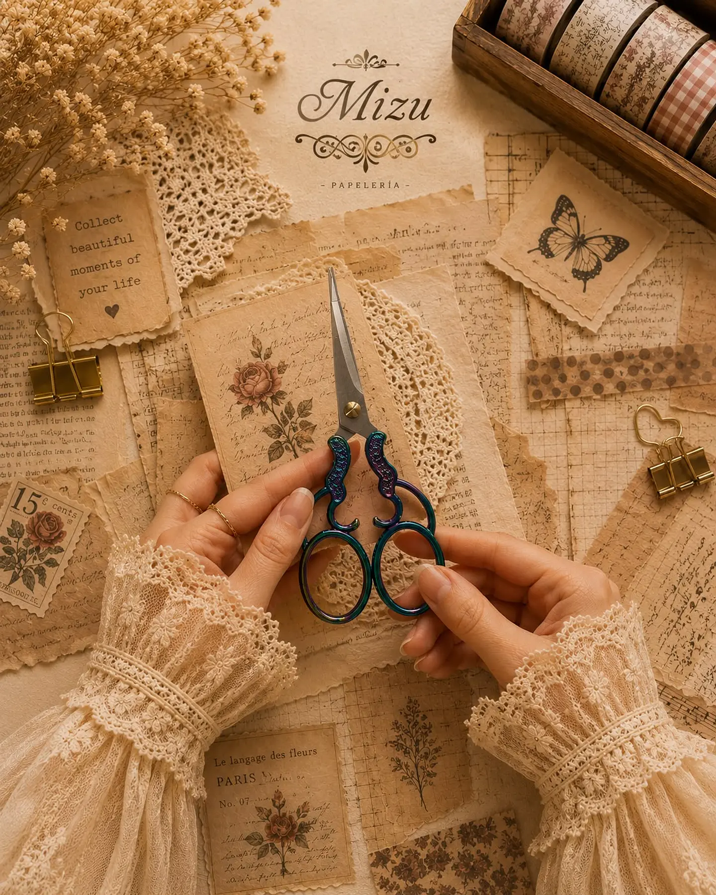 Accesorio - Tijeras Pequeñas de Acero Vintage 1