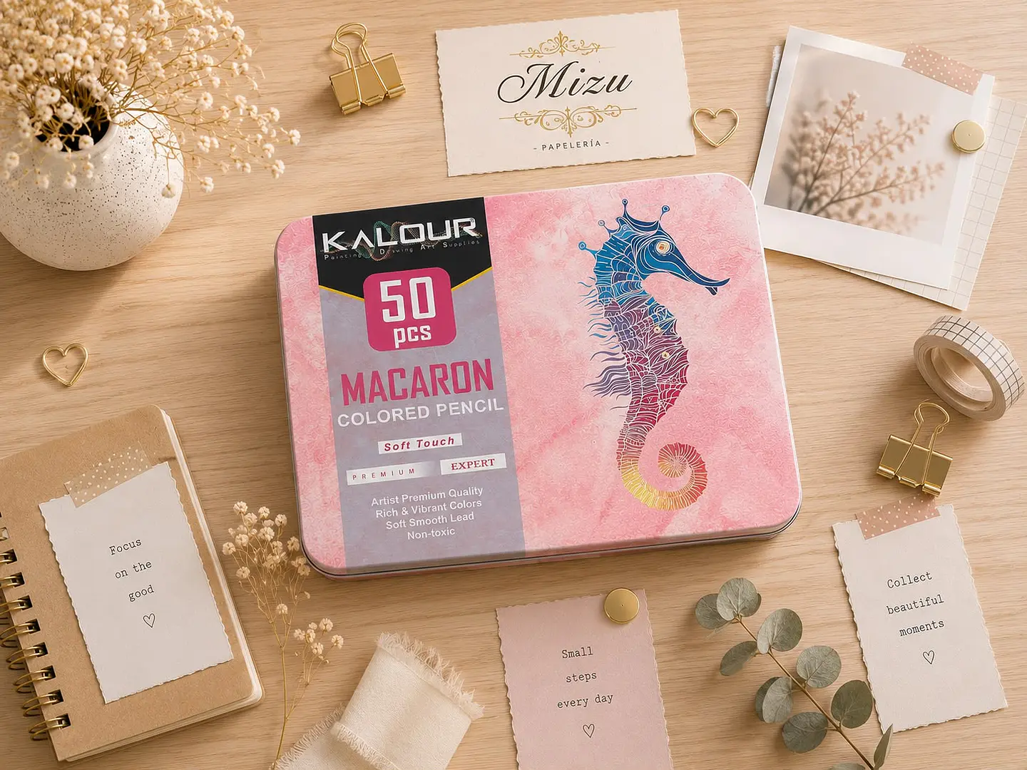 Kalour - Lápices de Colores Macaron 50 pcs 2
