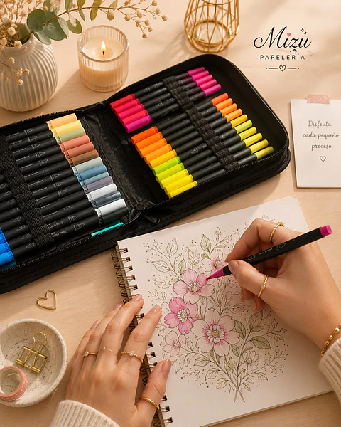 Marcadores - Dual Brush 60 pcs
