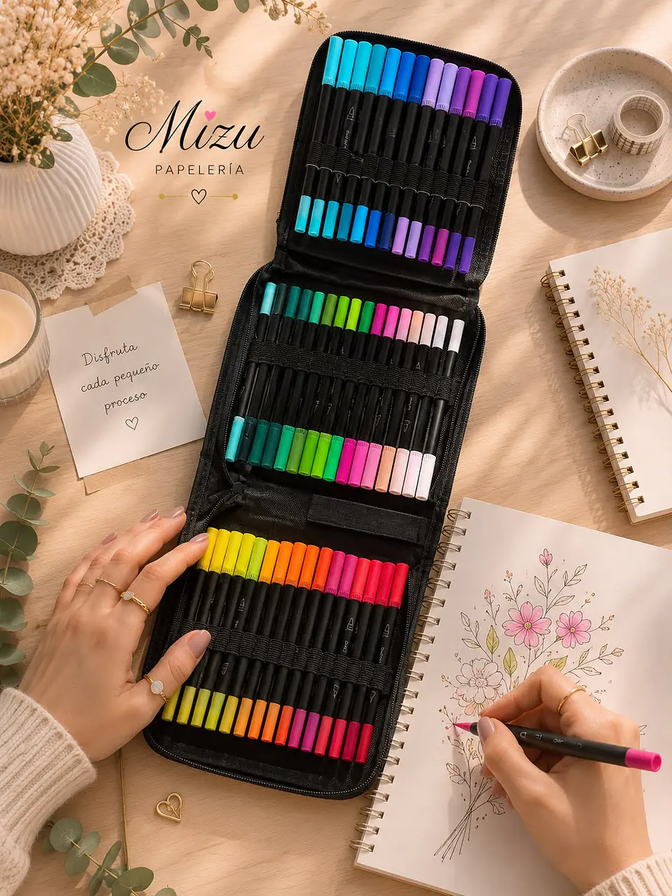 Marcadores - Dual Brush 60 pcs 2