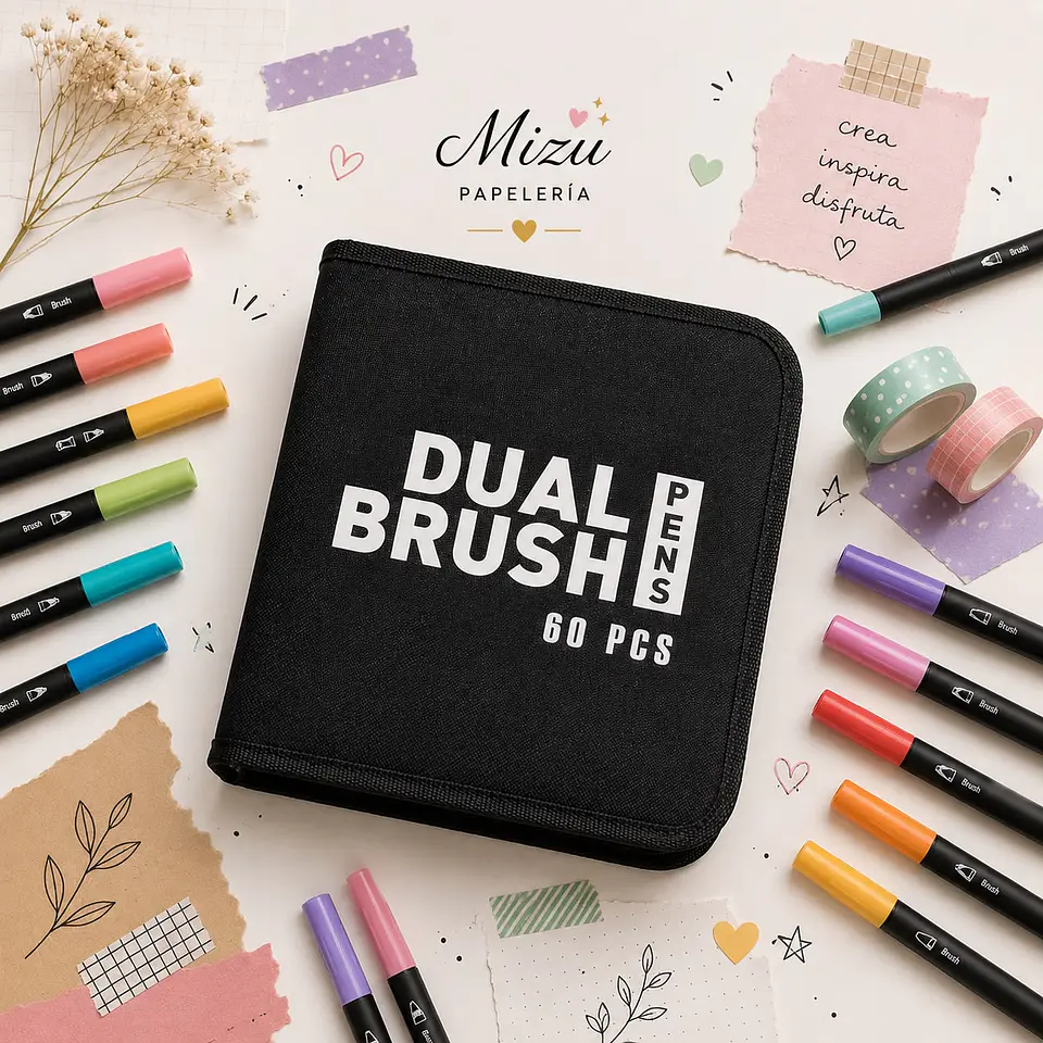 Marcadores - Dual Brush 60 pcs 3