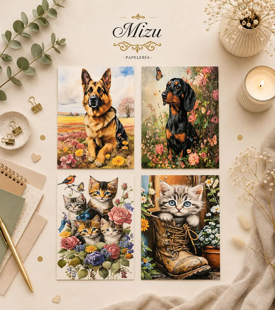 Pack Papelería - Cats & Dogs 3