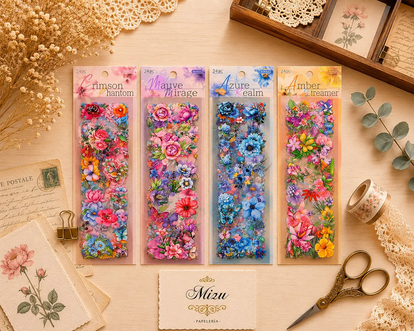Stickers - Hojas Florales 1