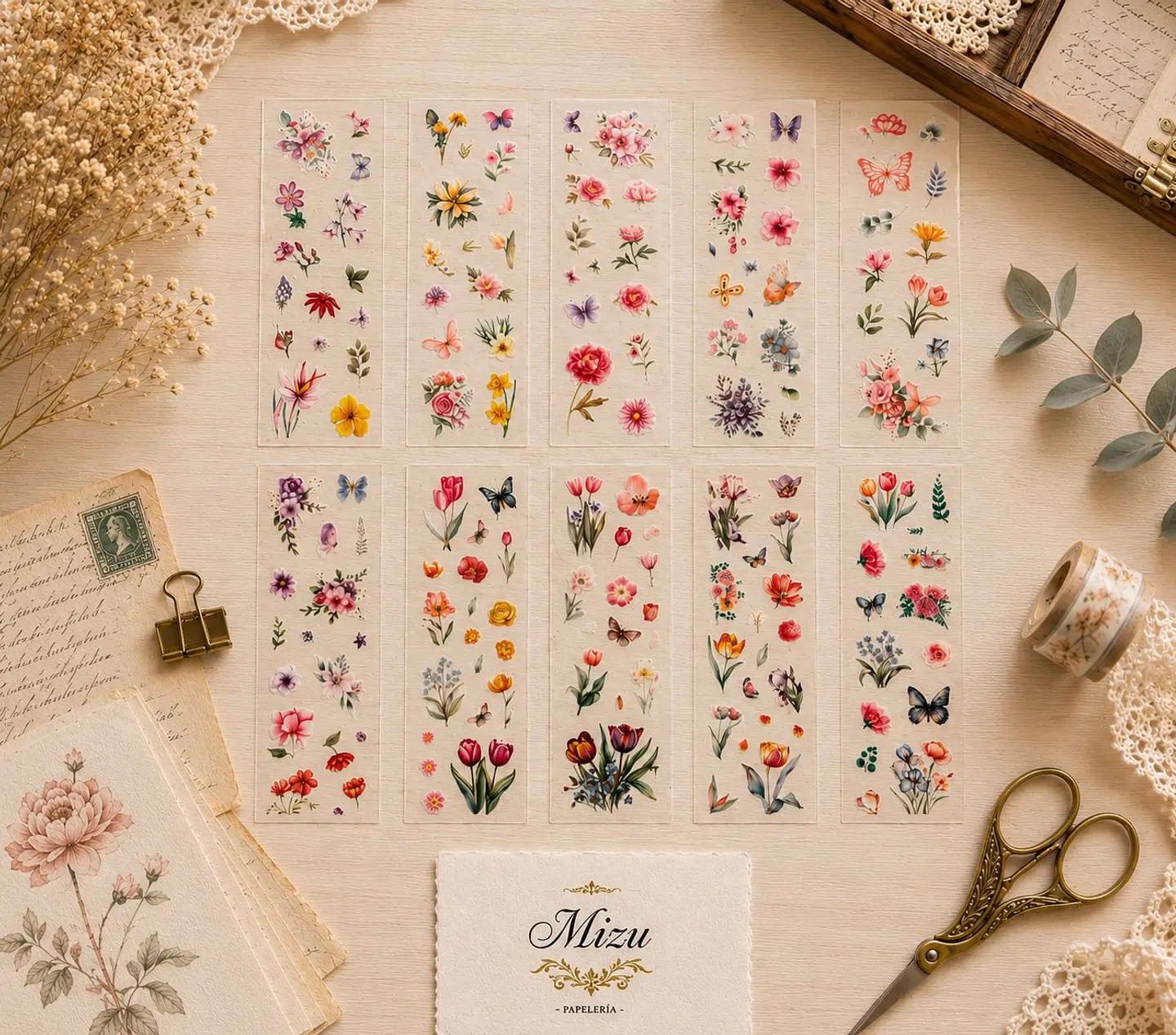 Stickers - Hojas Florales 3