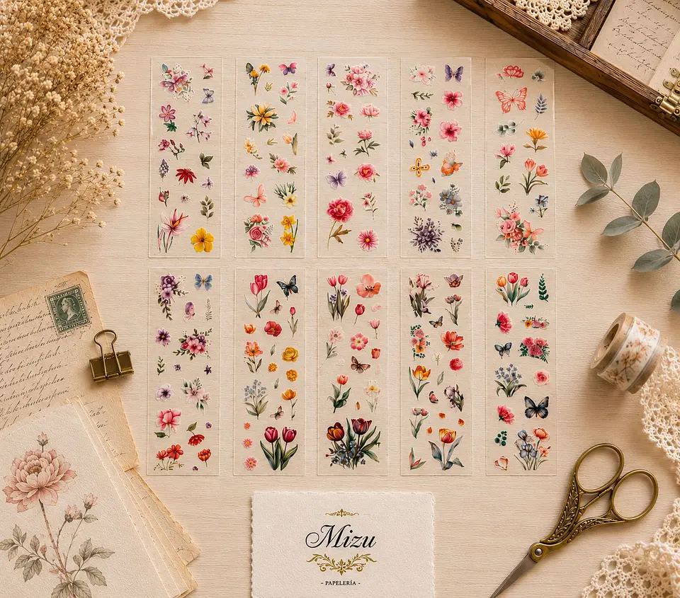 Stickers - Hojas Florales 3