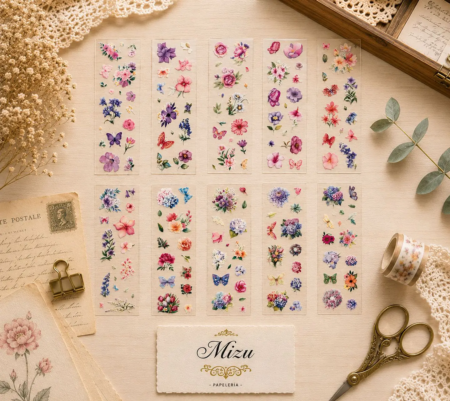 Stickers - Hojas Florales 4