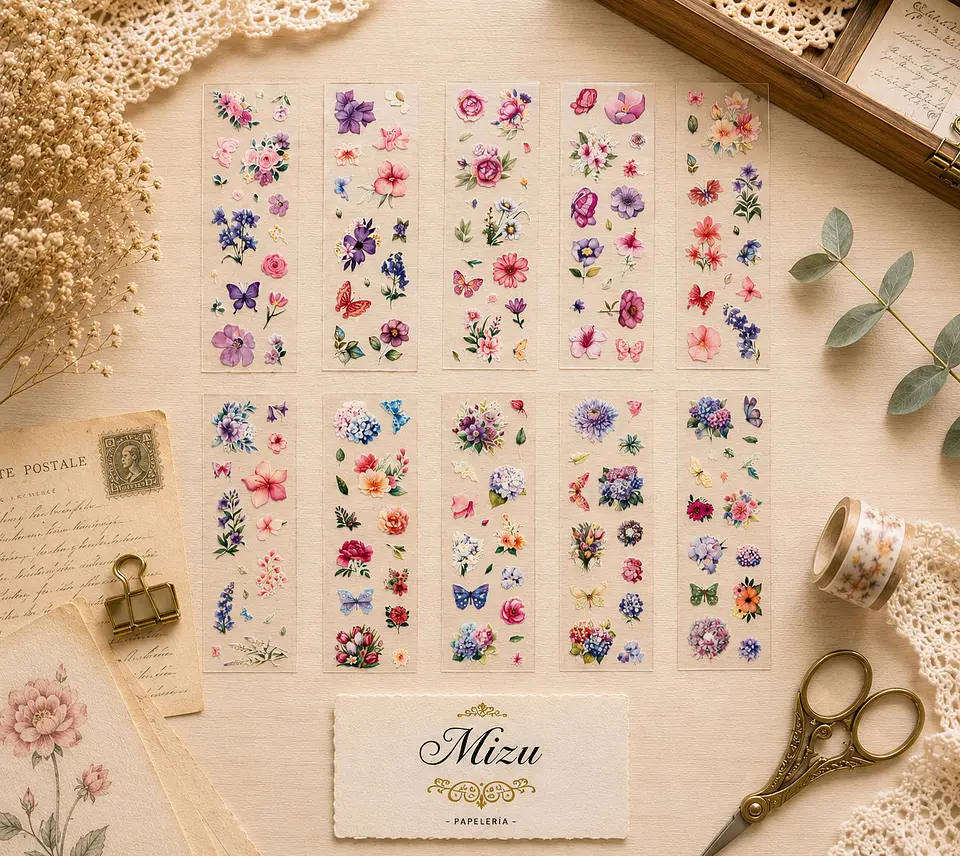 Stickers - Hojas Florales 4