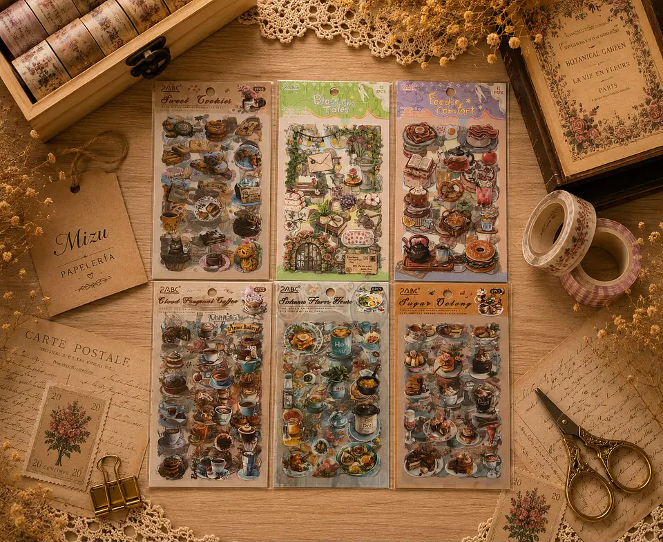 Stickers - Comida Estilo Vintage 1