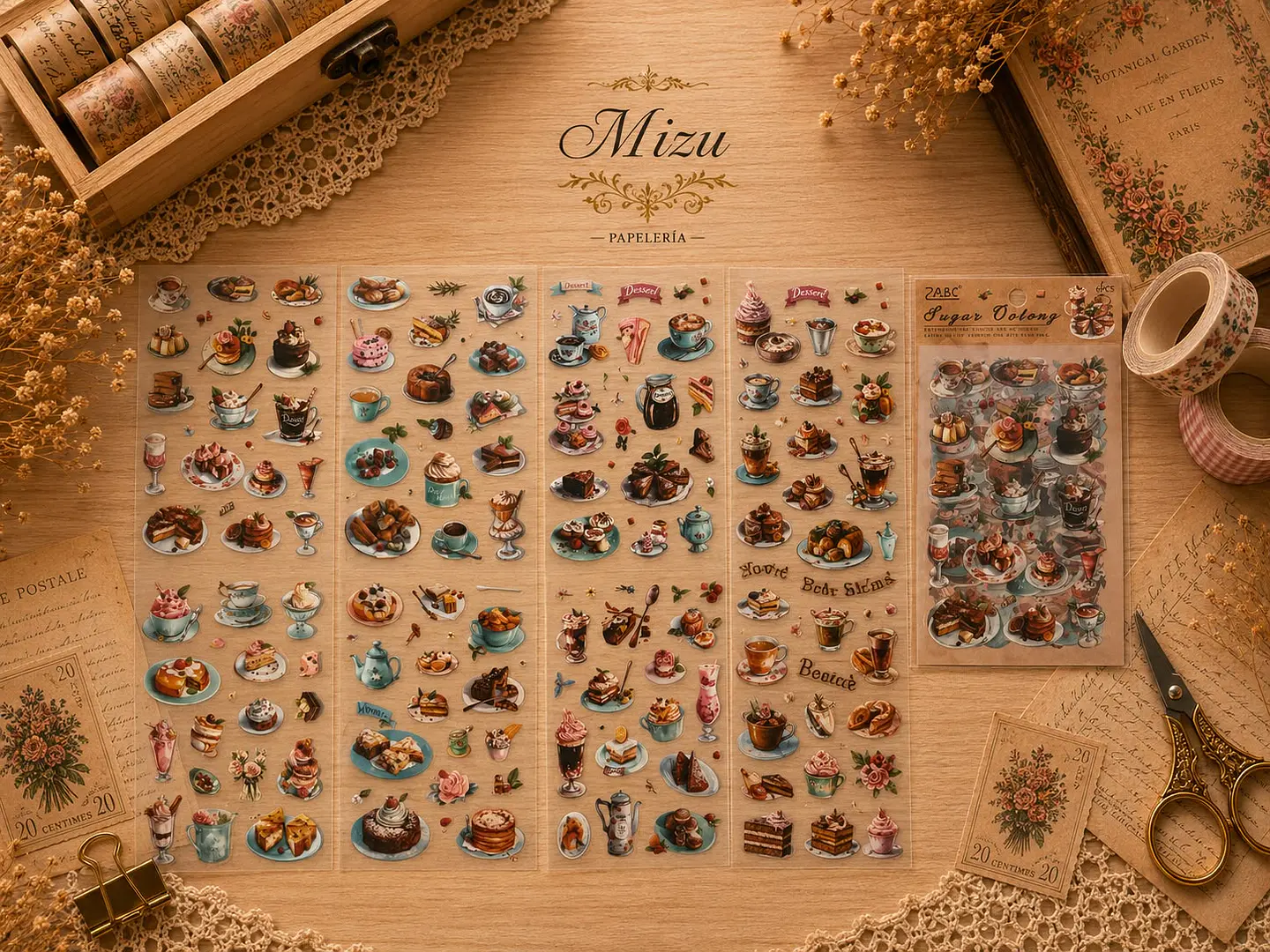 Stickers - Comida Estilo Vintage 2
