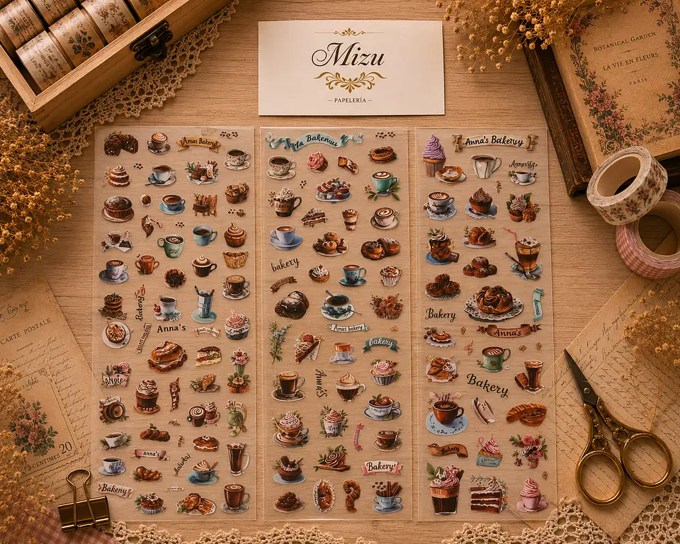 Stickers - Comida Estilo Vintage 3