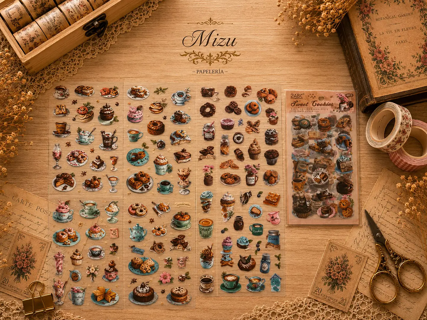 Stickers - Comida Estilo Vintage 4