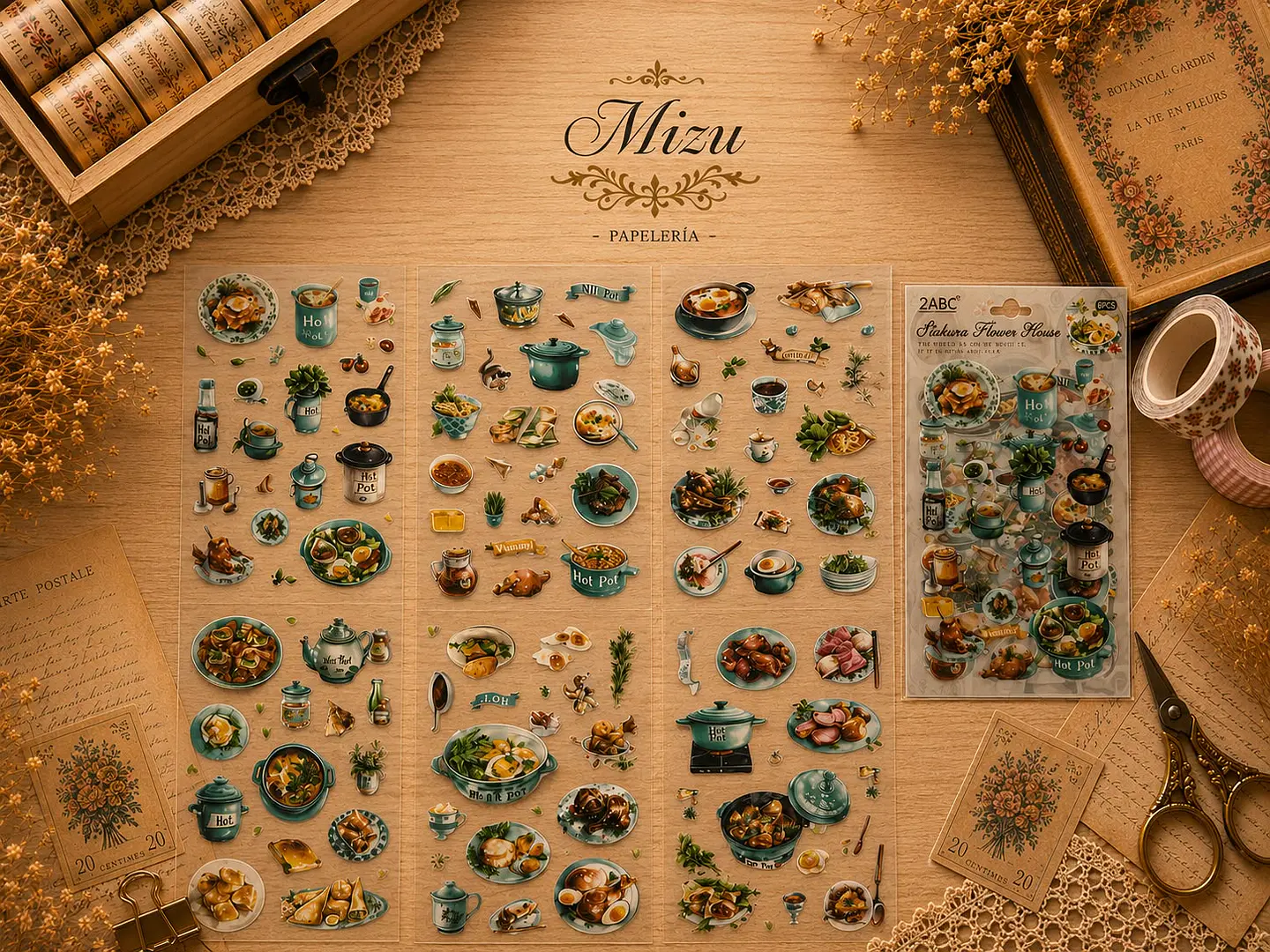Stickers - Comida Estilo Vintage 5