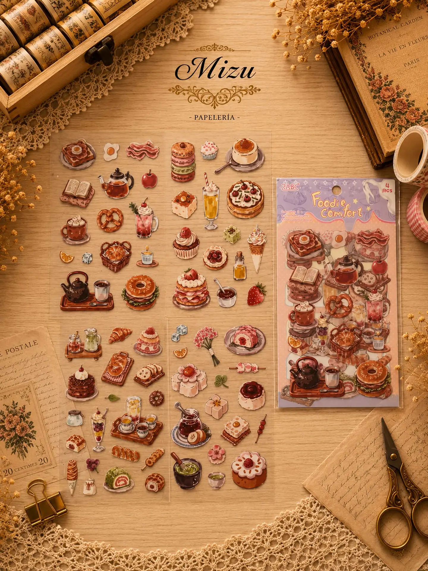 Stickers - Comida Estilo Vintage 6