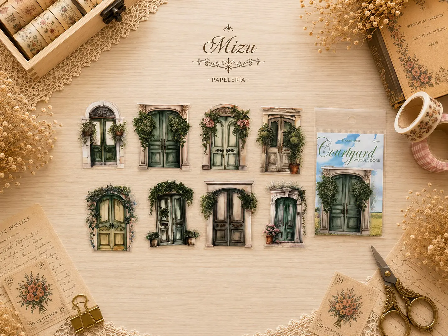 Stickers - Puertas & Flores 2