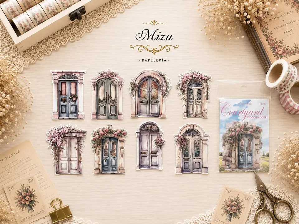 Stickers - Puertas & Flores 3