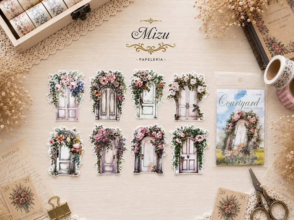 Stickers - Puertas & Flores 5