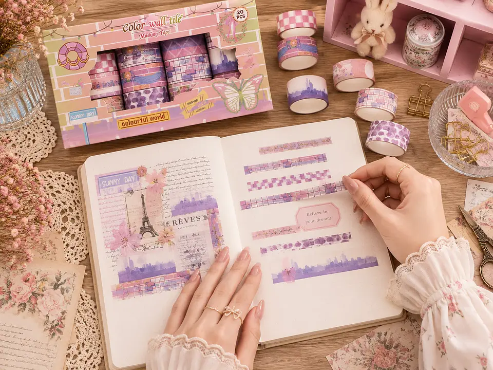Pack Washi Tapes - Color Wall Tile 20 piezas 2