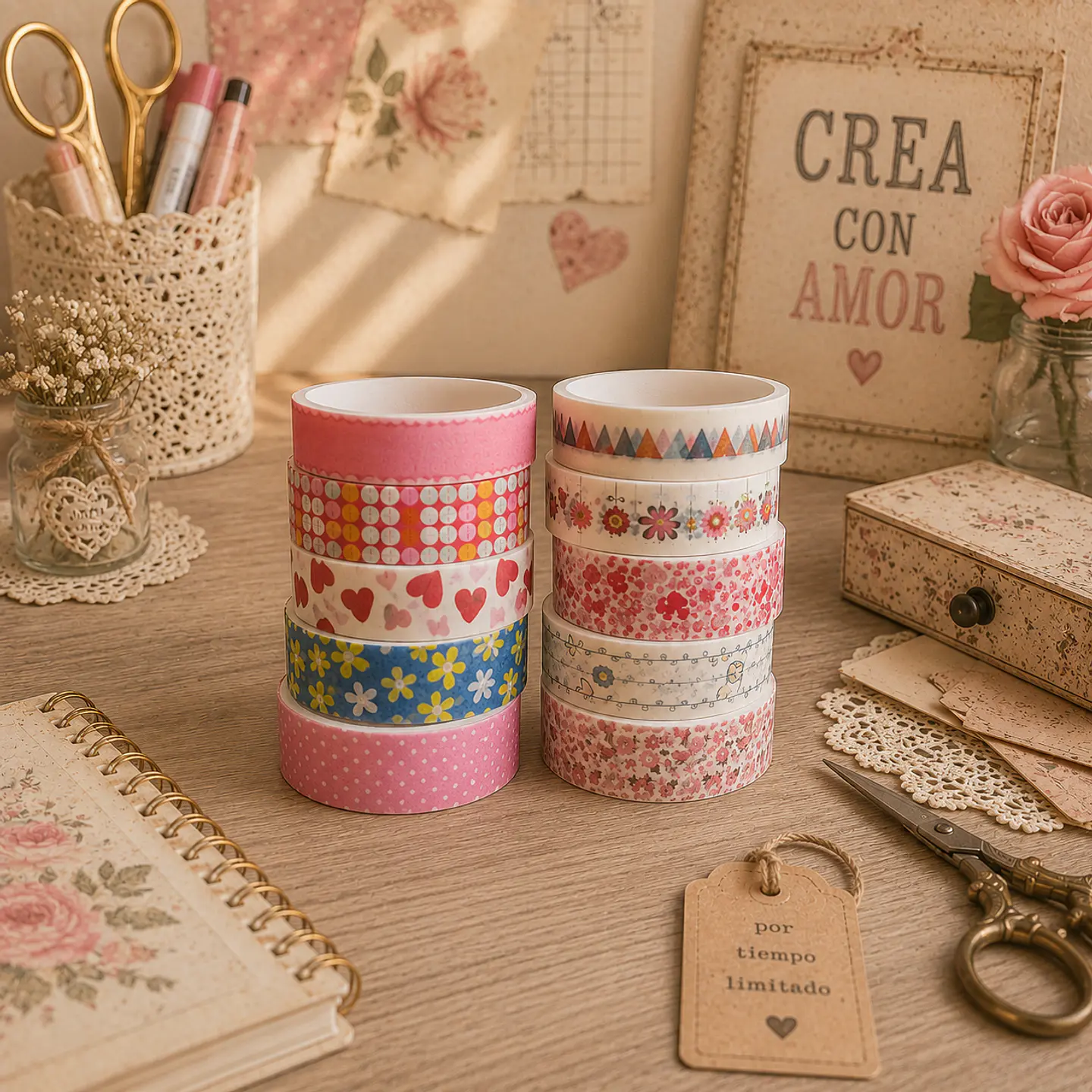 Oferta - Pack 10 Mini Washi Tapes Variadades 2