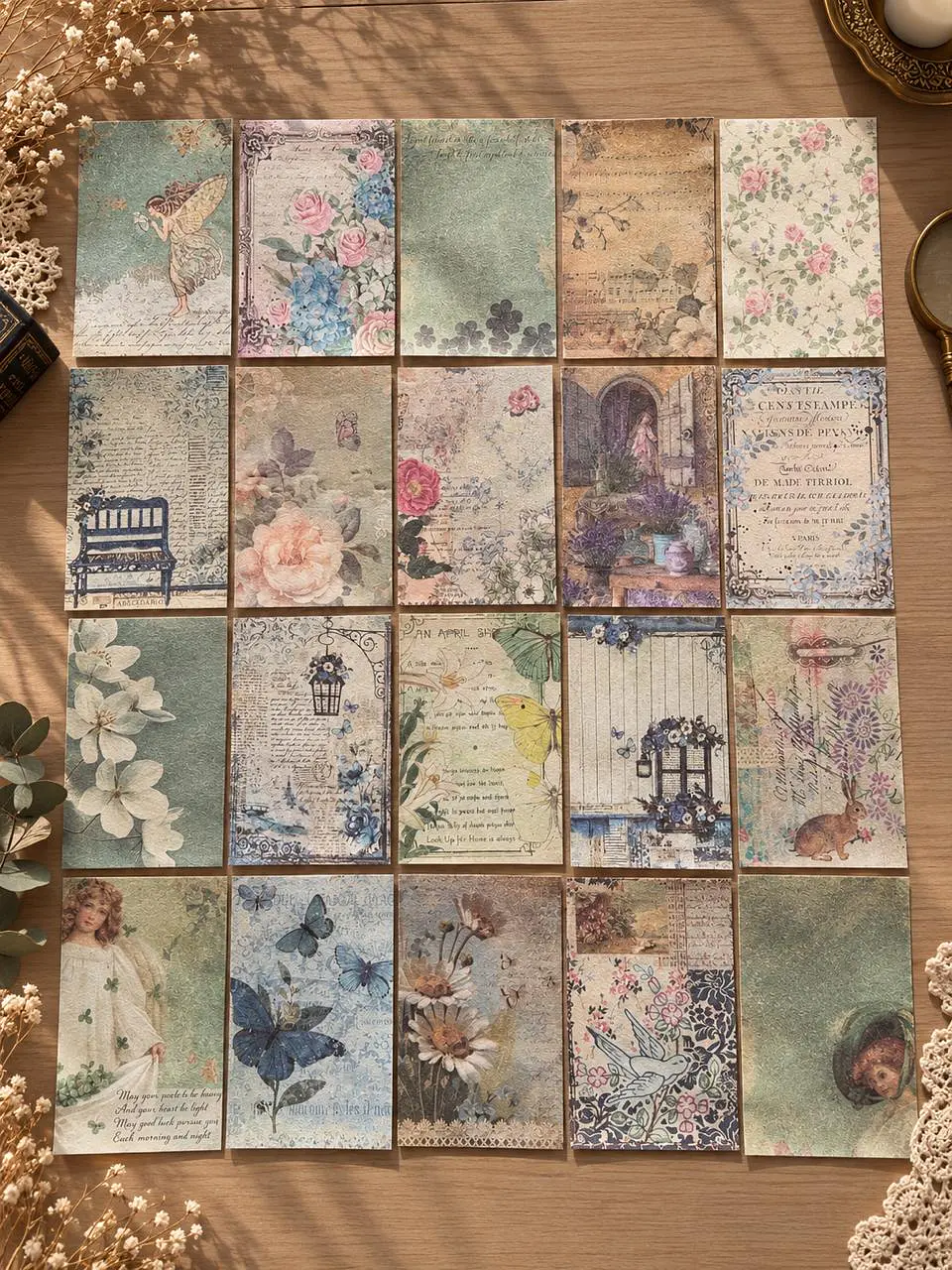 Pack Papelería - Vintage Floral II 1