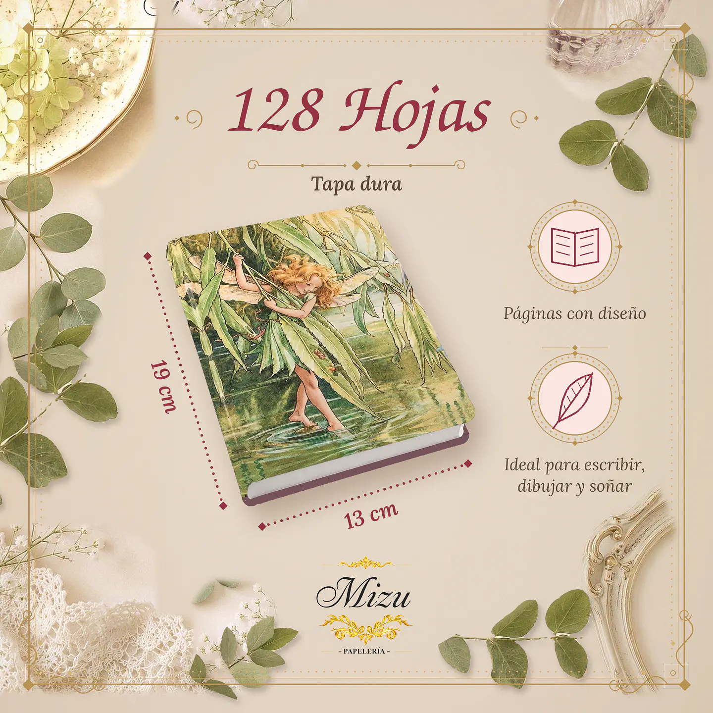 Diario de Hadas Vintage - Colección Jardín Encantado 4