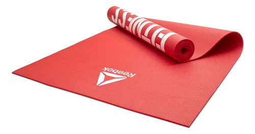 Colchoneta De Entrenamiento Yoga Mat 4mm Love Fitness Reebok Color Rojo
