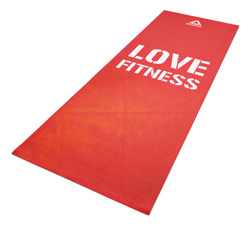 Colchoneta De Entrenamiento Yoga Mat 4mm Love Fitness Reebok Color Rojo