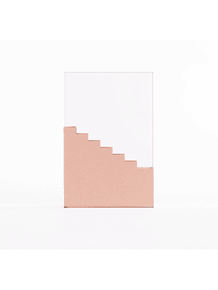 Trofeo de Acero Encobrizado y Cristal 