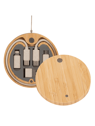 Connect Multicargador 6 en 1 de Bamboo y Trigo.