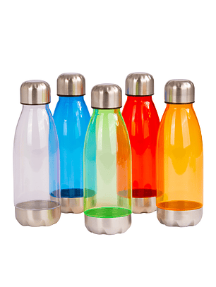 Botella plástica tapa Acero Inoxidable 