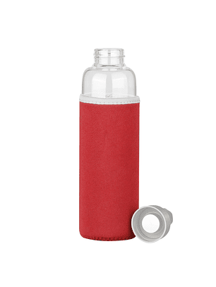 Botella de Vidrio Borosilicato con Funda de Neopreno 580cc