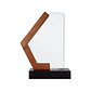 Trofeo Galvano de Madera, Mármol y Cristal 