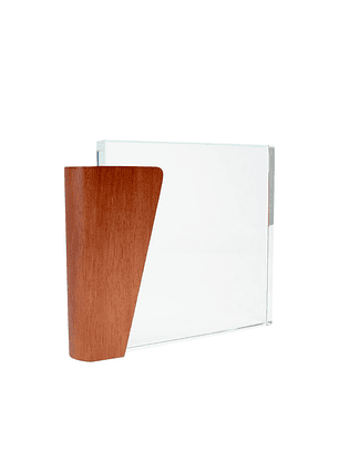 Trofeo Galvano de Madera y Cristal 