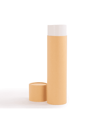 Caja tubular grande de cartón con tapa, para regalos. 2L