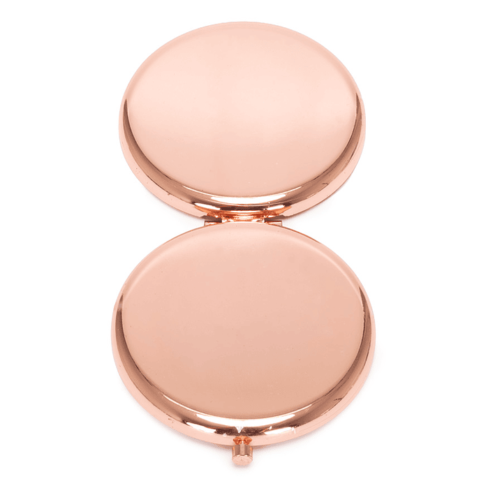 Espejo metálico doble con aumento 