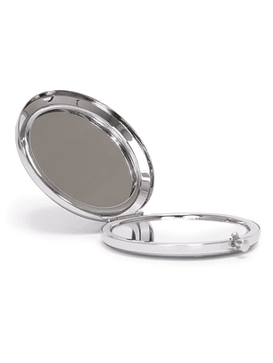 Espejo metálico doble con aumento 