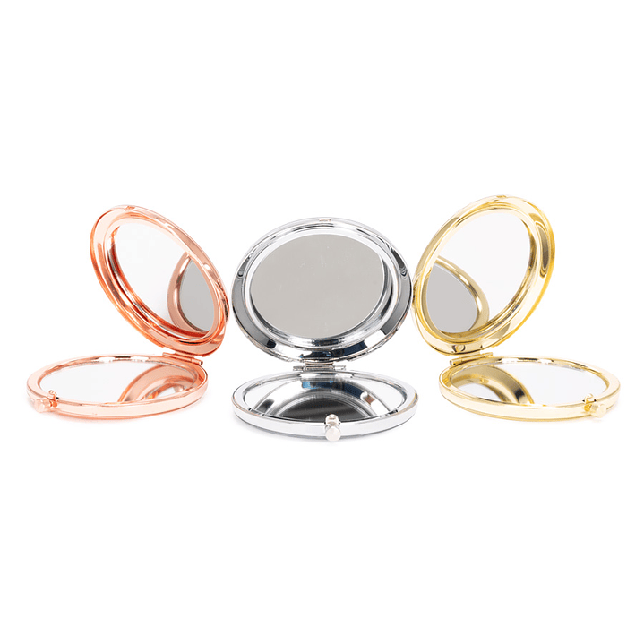 Espejo metálico doble con aumento 