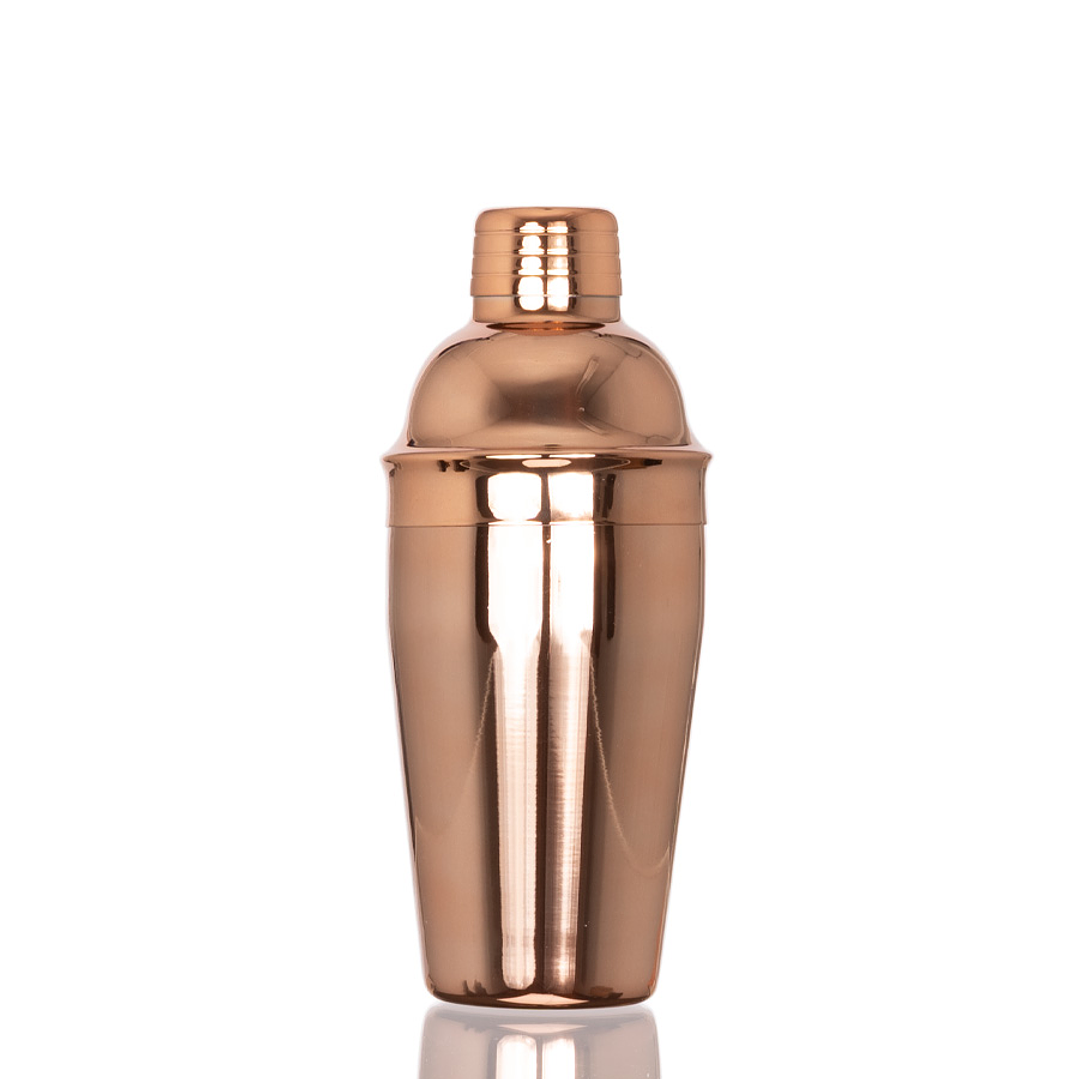 Coctelera metálica encobrizada 