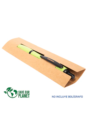 Estuche Porta-Lápiz o Bolígrafo, en cartón reciclado.
