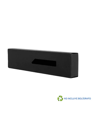Estuche Porta-Lápiz o Bolígrafo, en cartón negro.