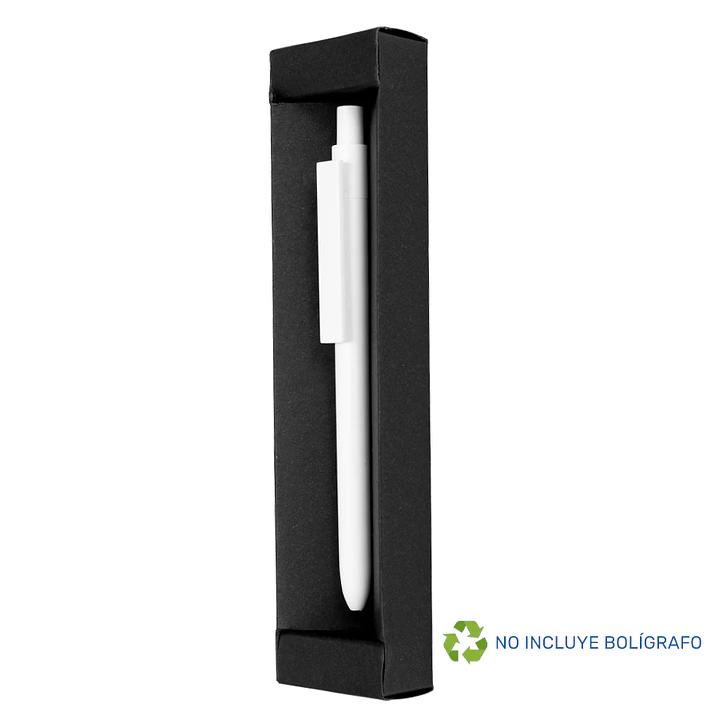 Estuche Porta-Lápiz o Bolígrafo, en cartón negro. 4