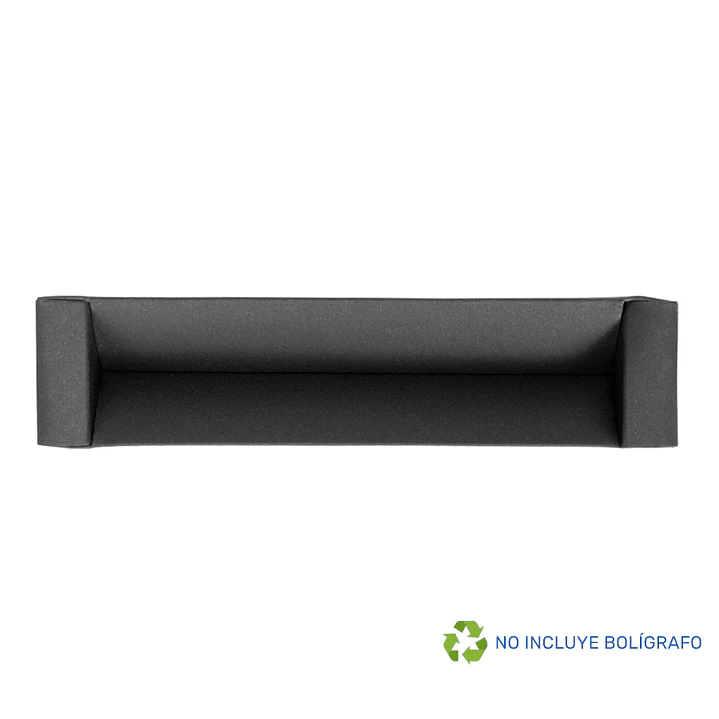 Estuche Porta-Lápiz o Bolígrafo, en cartón negro. 1